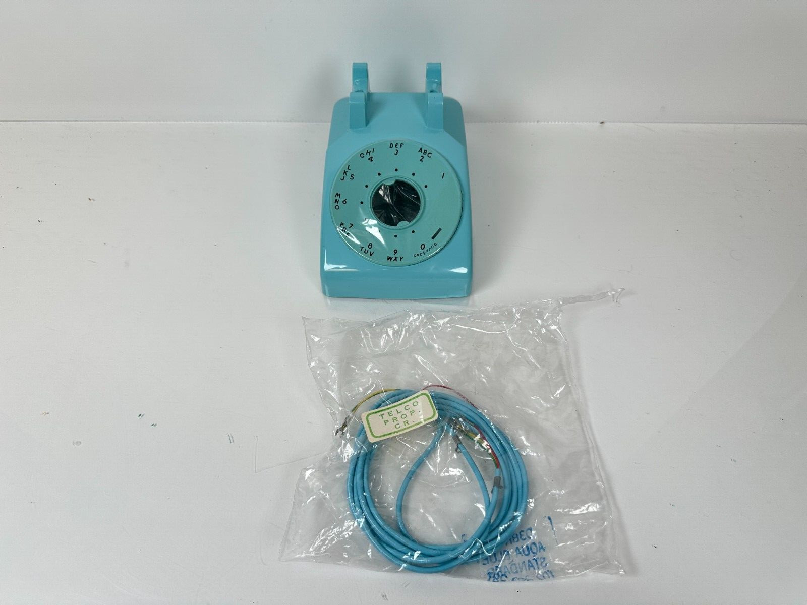 Western Electric Rotary Phone Cover Shell with Cord BLUE