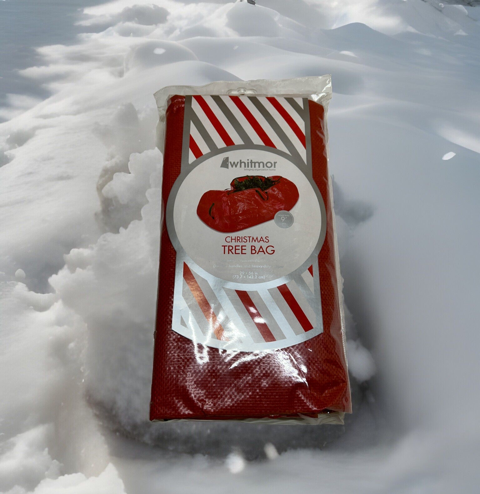 Whitmor Christmas Tree Storage Bag Red Large to fit up to 9ft. Tree, NEW