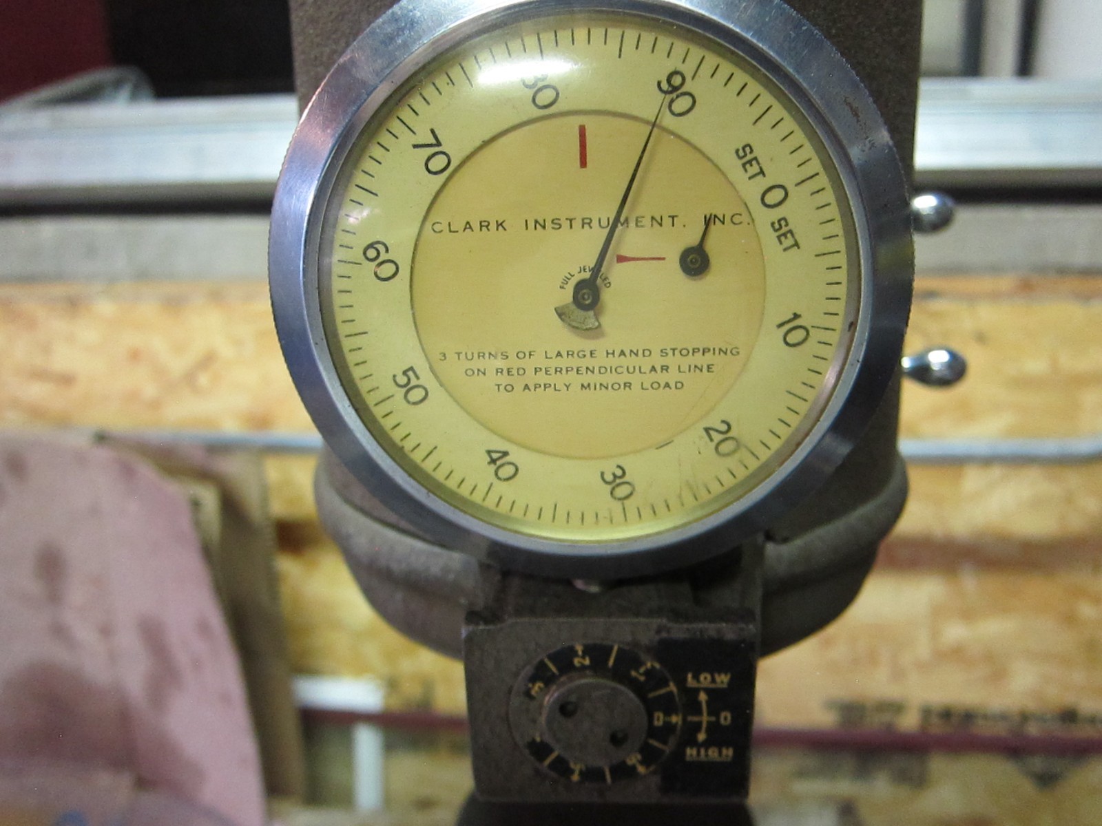 Clark Hardness Tester Model S8A, Used/Untested, Comes w/ Stand by Freight