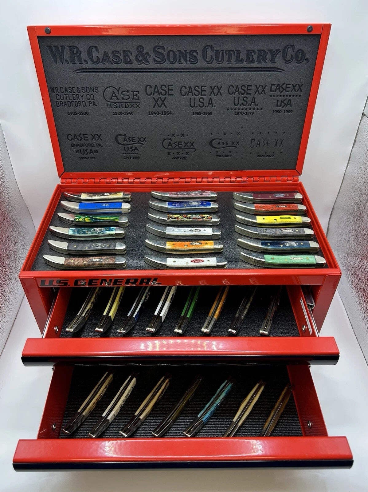 Custom Case XX Small Texas Toothpick Knife Display Tool Box Laser Engraved