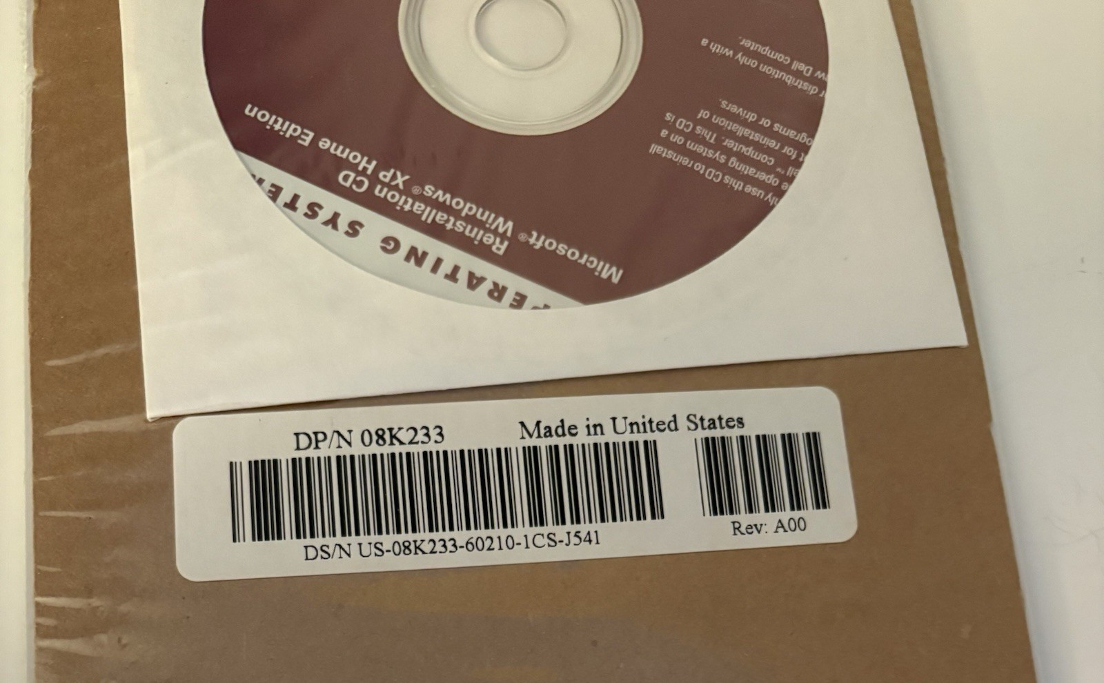 Vintage Microsoft Windows XP Home Edition Dell - Version 2002 - Factory Sealed