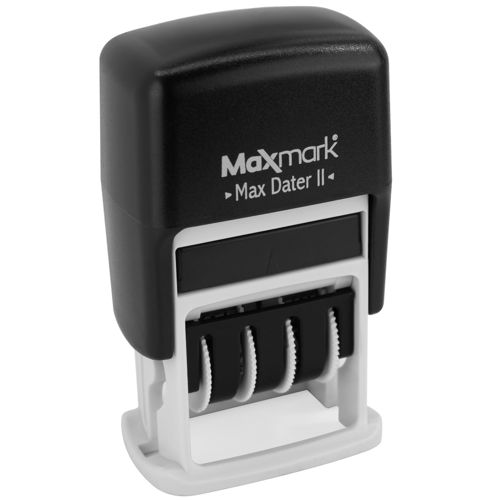 Self-Inking Rubber Date Office Stamp with Paid Phrase Date - Black Ink Max D...