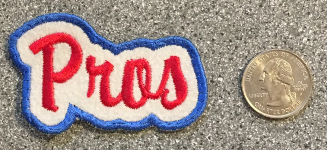 1971-72 MEMPHIS PROS ABA BASKETBALL HARDWOOD CLASSICS 2.75" SCRIPT TEAM PATCH