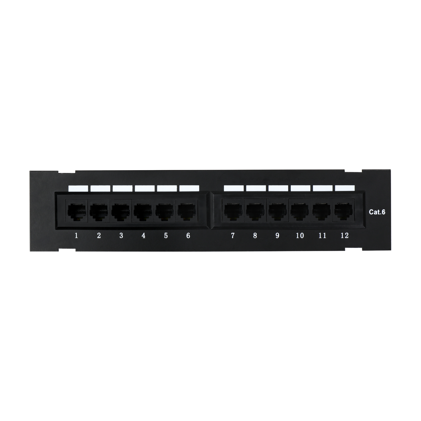 Cat6 12 Port Patch Panel RJ45 110 Mini Surface Wall Mount
