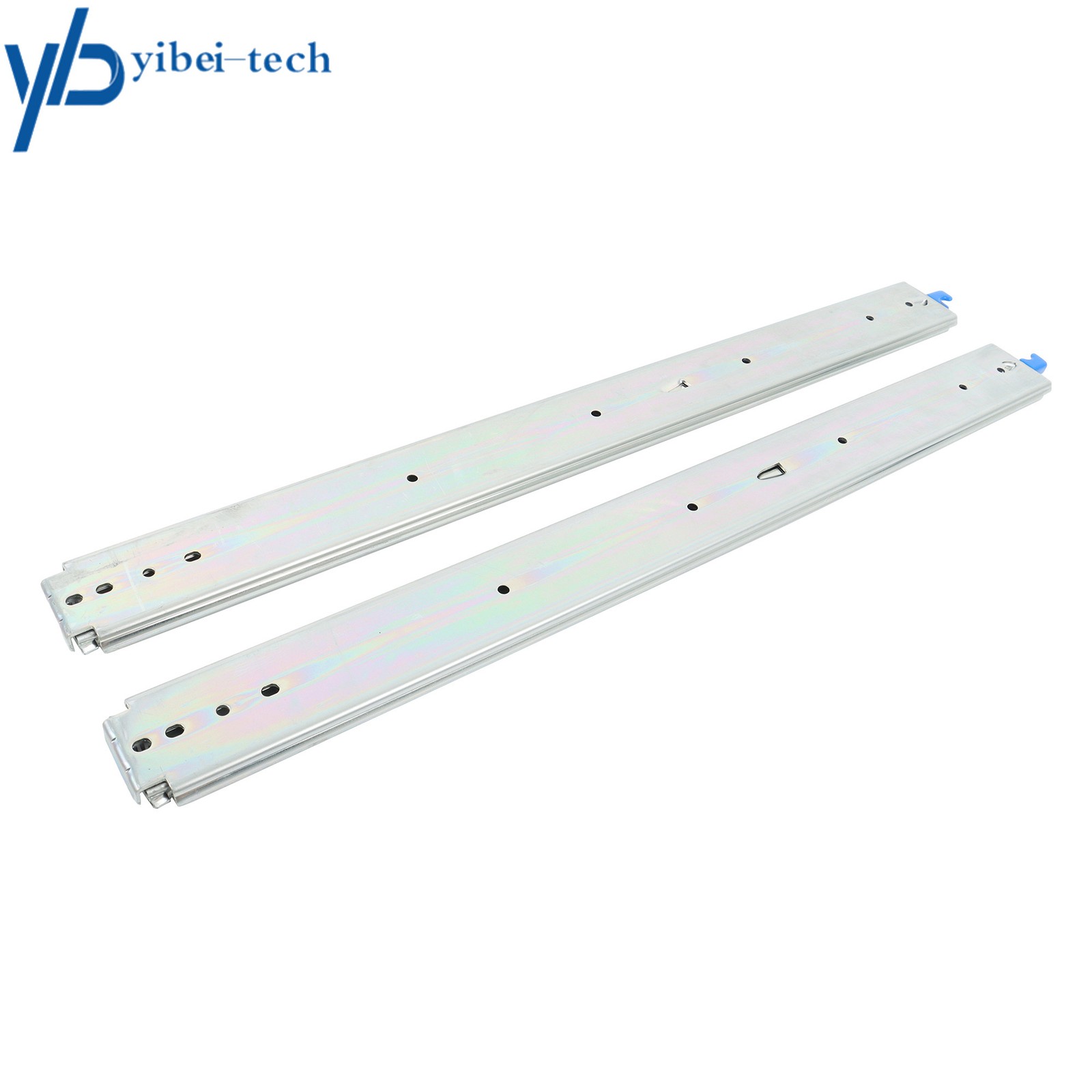 1 Pair Locking Drawer Slides 32" Full Extension & Lock 500 lb Load Capacity