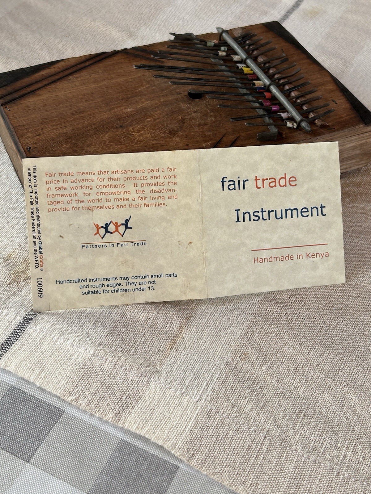 Handcrafted Wooden And Metal Percussion Instrument