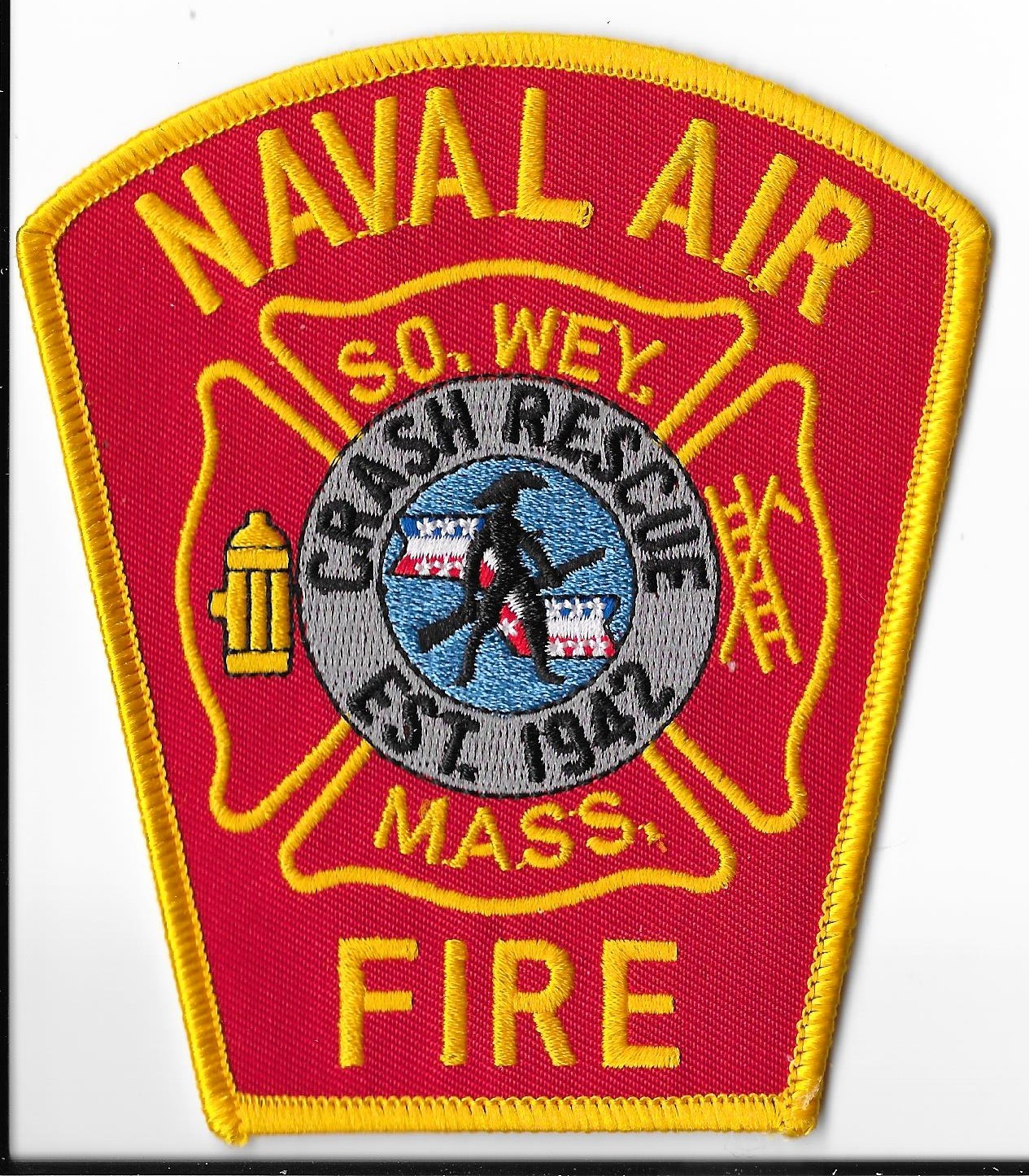 Naval Air Station (NAS) South Weymouth Fire Department, Massachusetts Patch V1