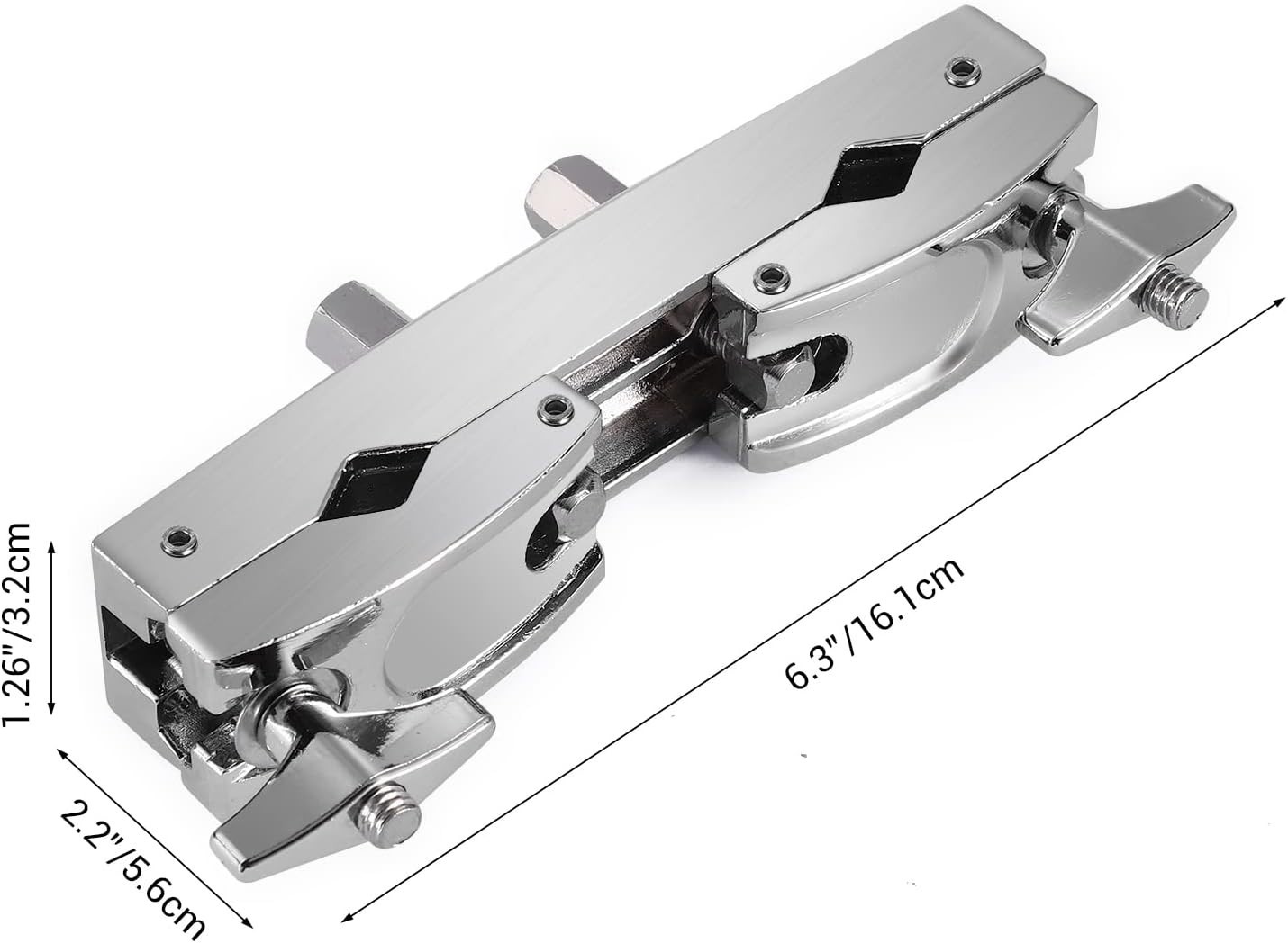 Adjustable Drum Multi-Clamp - Secure, Lightweight Holder for Cymbals & Toms