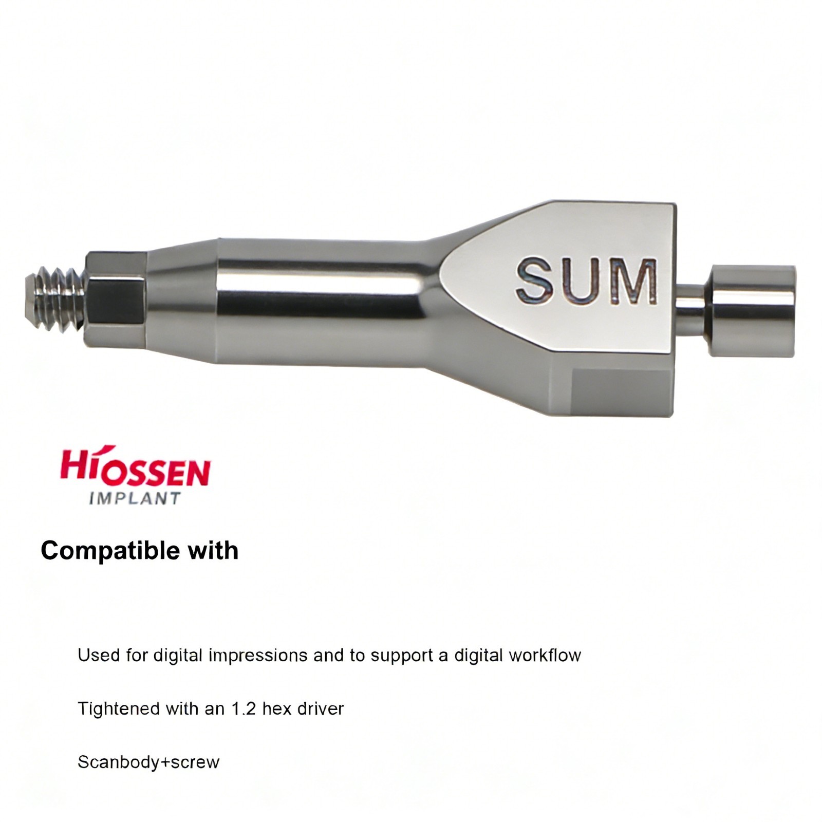 US Hiossen ET Dental Lab Analog Scan Body Compatible with Mini/Regular Implants