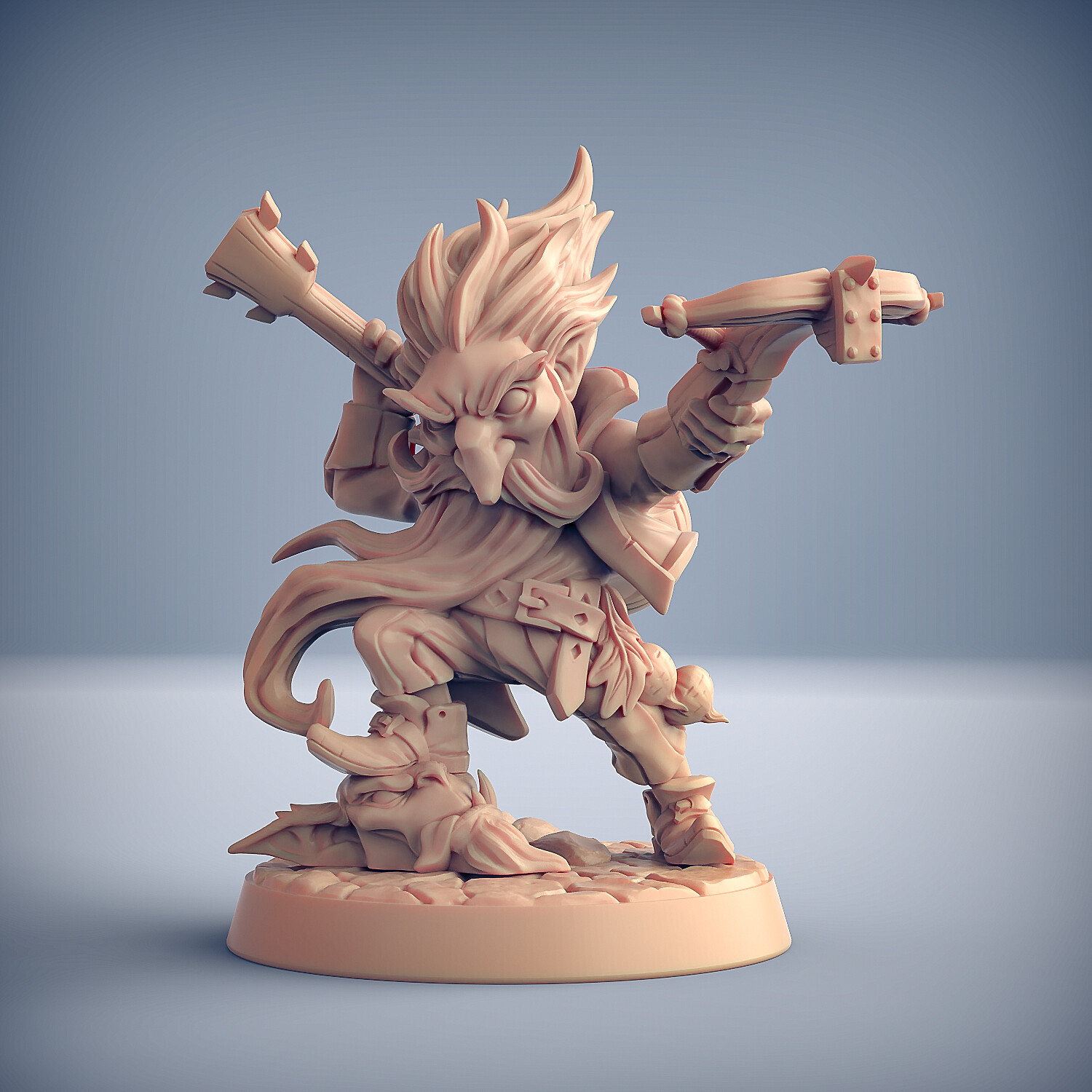 Gnome Tinto the Bard - Artisan Guild Fantasy Dungeons and Dragons Miniature