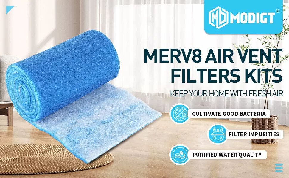 2 Pack Air Vent Filter for Home AC&Floor Register Filter Reduce Dust,Dirt,Pollen