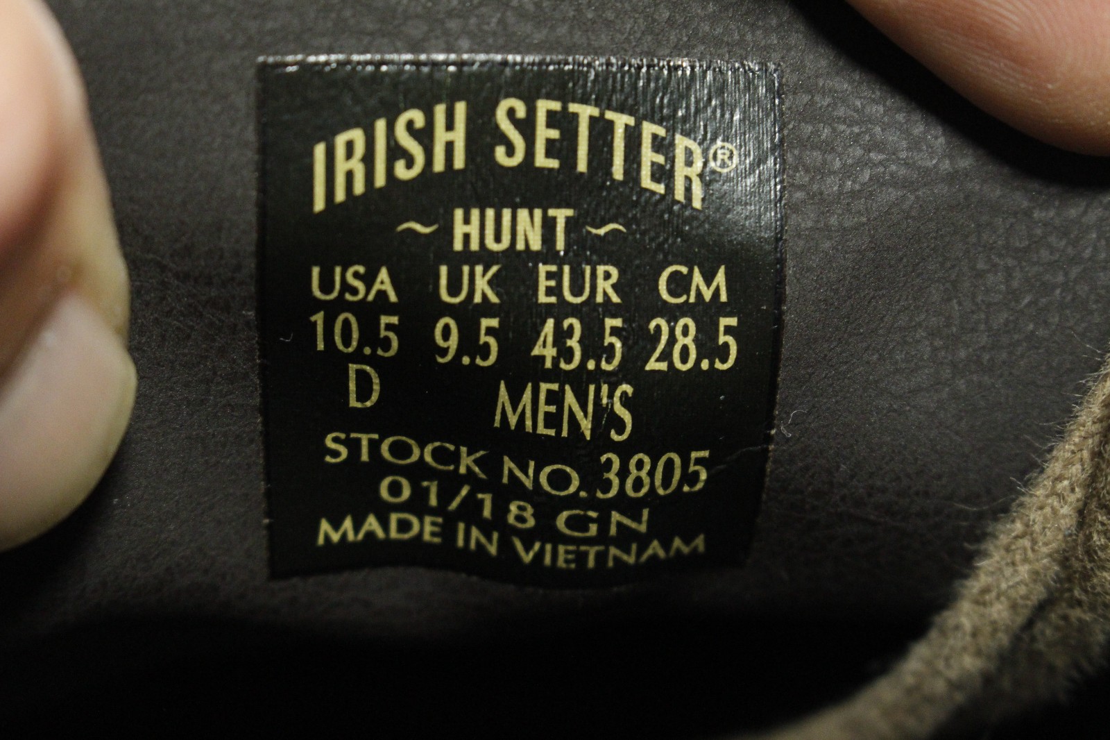 Red Wing Irish Setter Hunt 3805 Suede Boots Men’s Sz 10.5 US 43.5 EUR Brown