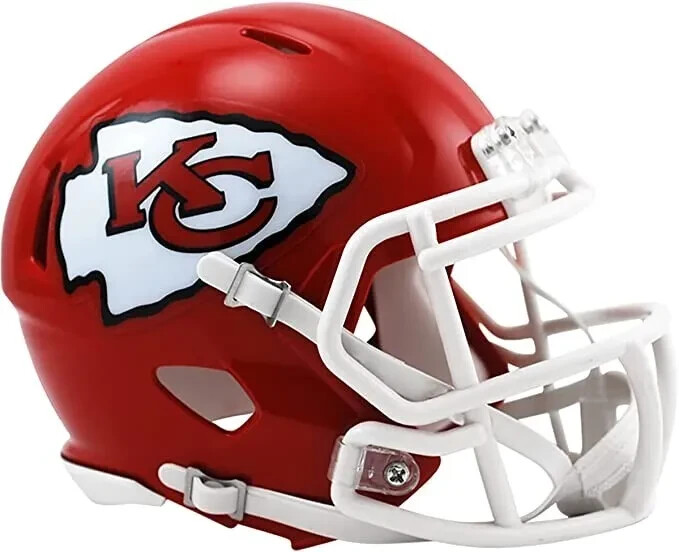 *SALE* KANSAS CITY CHIEFS SPEED MINI NFL RIDDELL FOOTBALL HELMET!