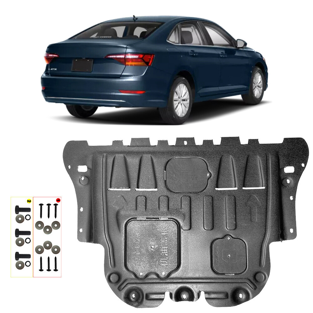 For VW Jetta 2019-2021 Auto Engine Cover Chassis Guards Shield Mud Flaps Black
