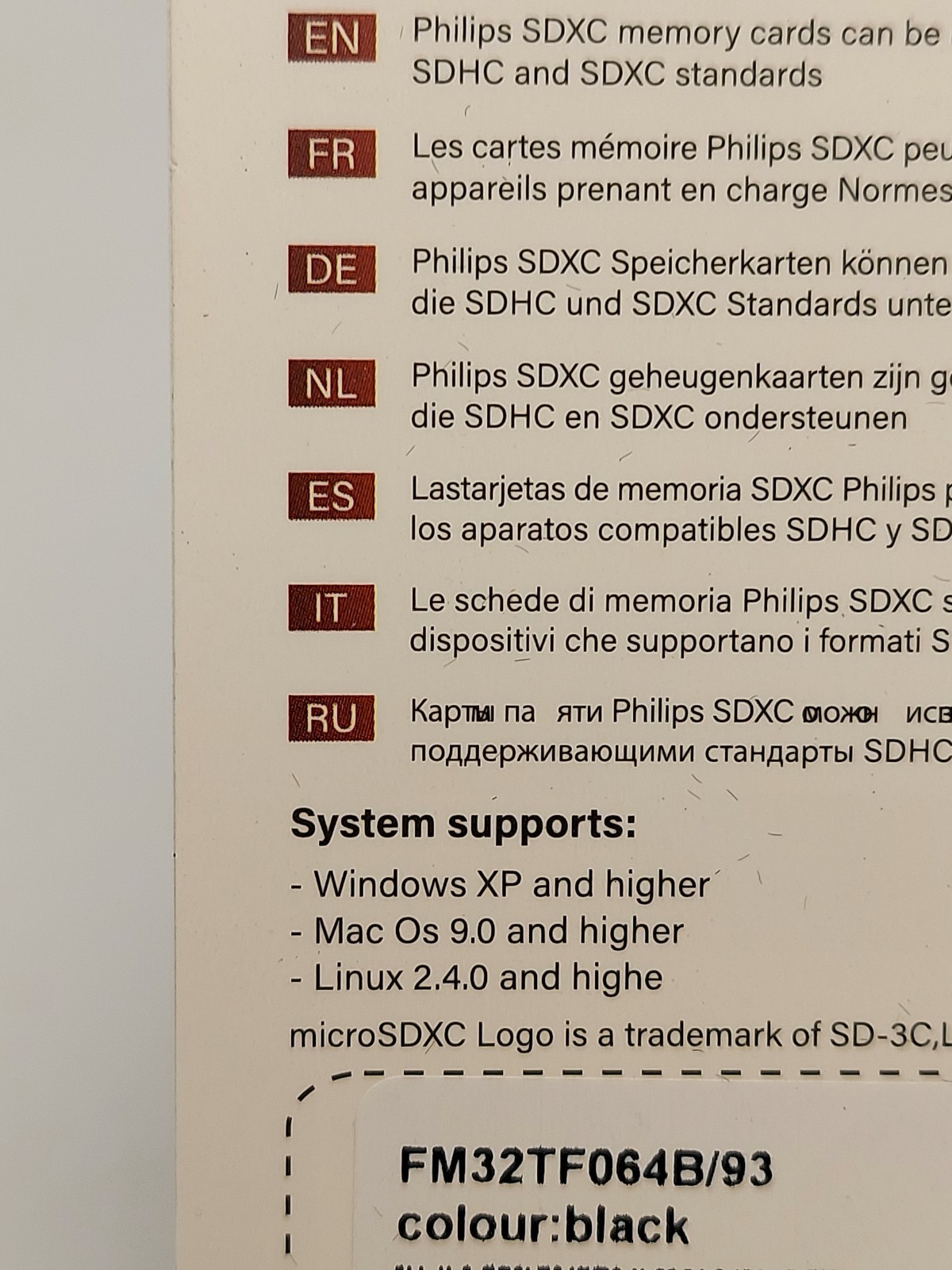 Philips UHS-I microSD Card Ultra Speed 64gb