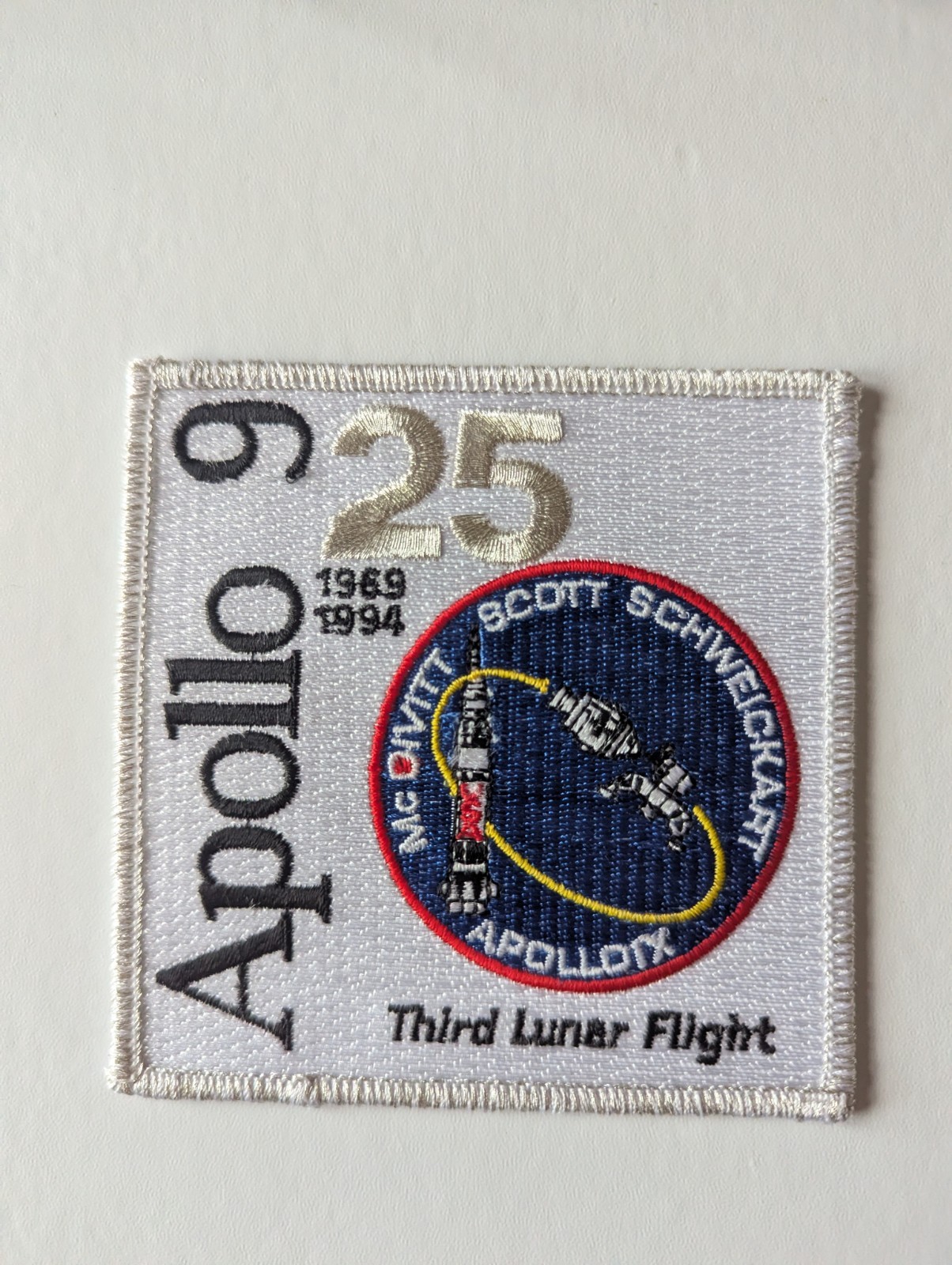 NASA Apollo 9 25 Year Commemorative Patch Emblems