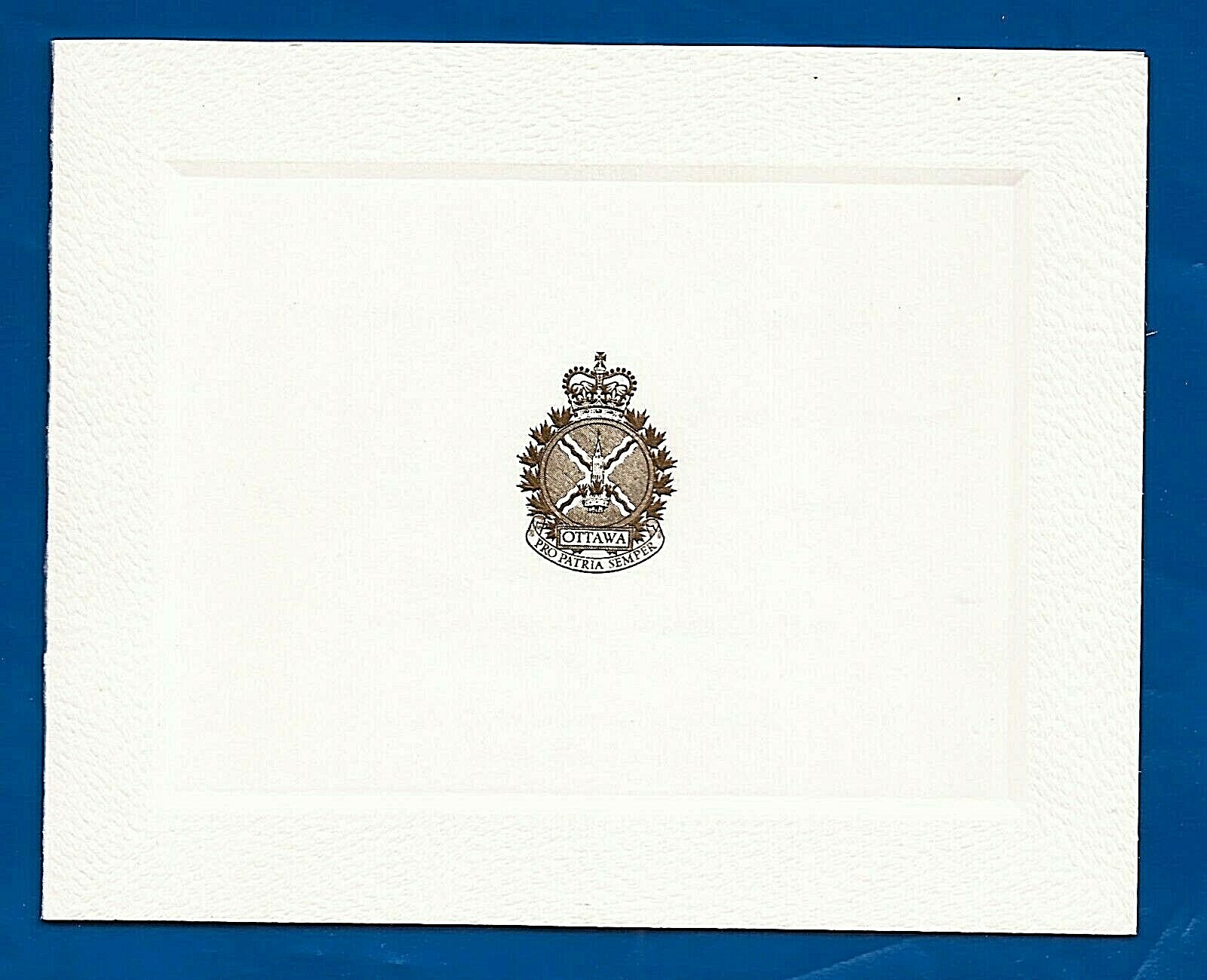 vintage Canada CANADIAN FORCES BASE CFB OTTAWA signed Christmas card