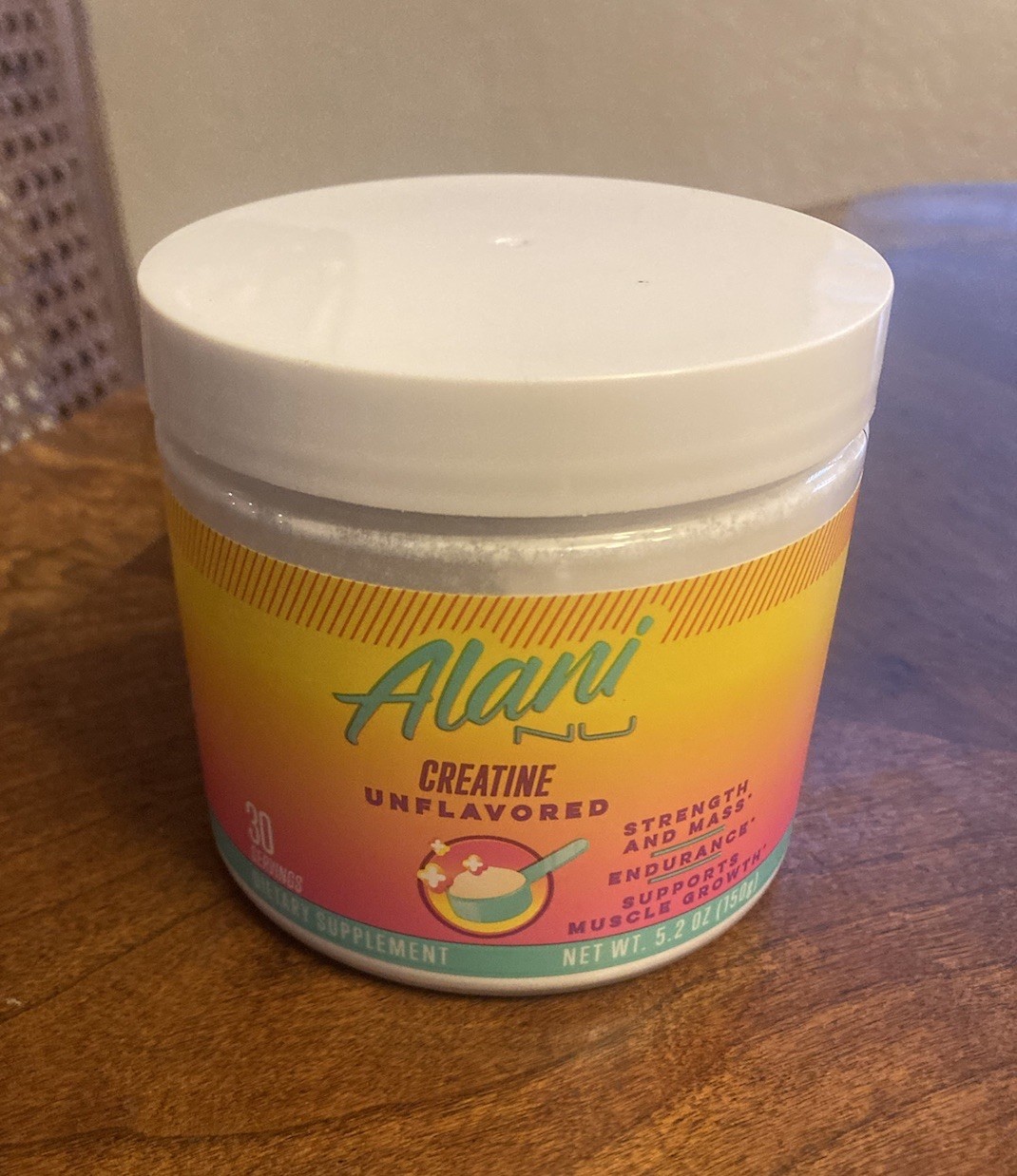 Alani Unflavored Creatine Powder Exp 12/26