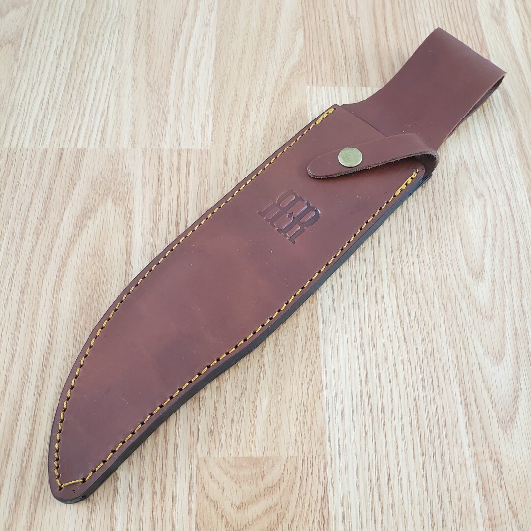 Rough Ryder Fixed Knife 10.5" Satin Finish Stainless Blade Stag Bone Handle
