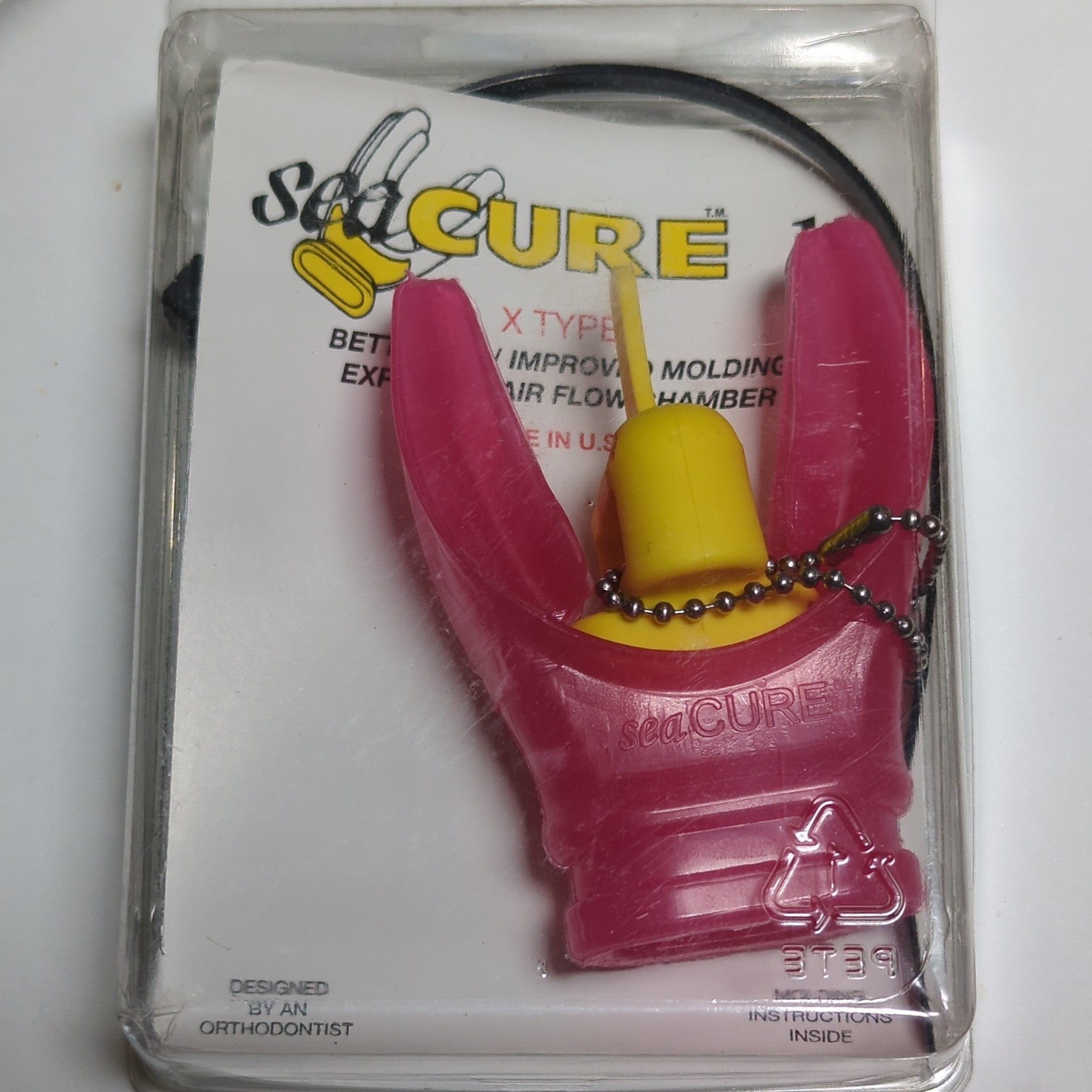 Scuba Diving SeaCURE X Type Moldable Mouthpiece Pink - 1 NEW Mouth Piece