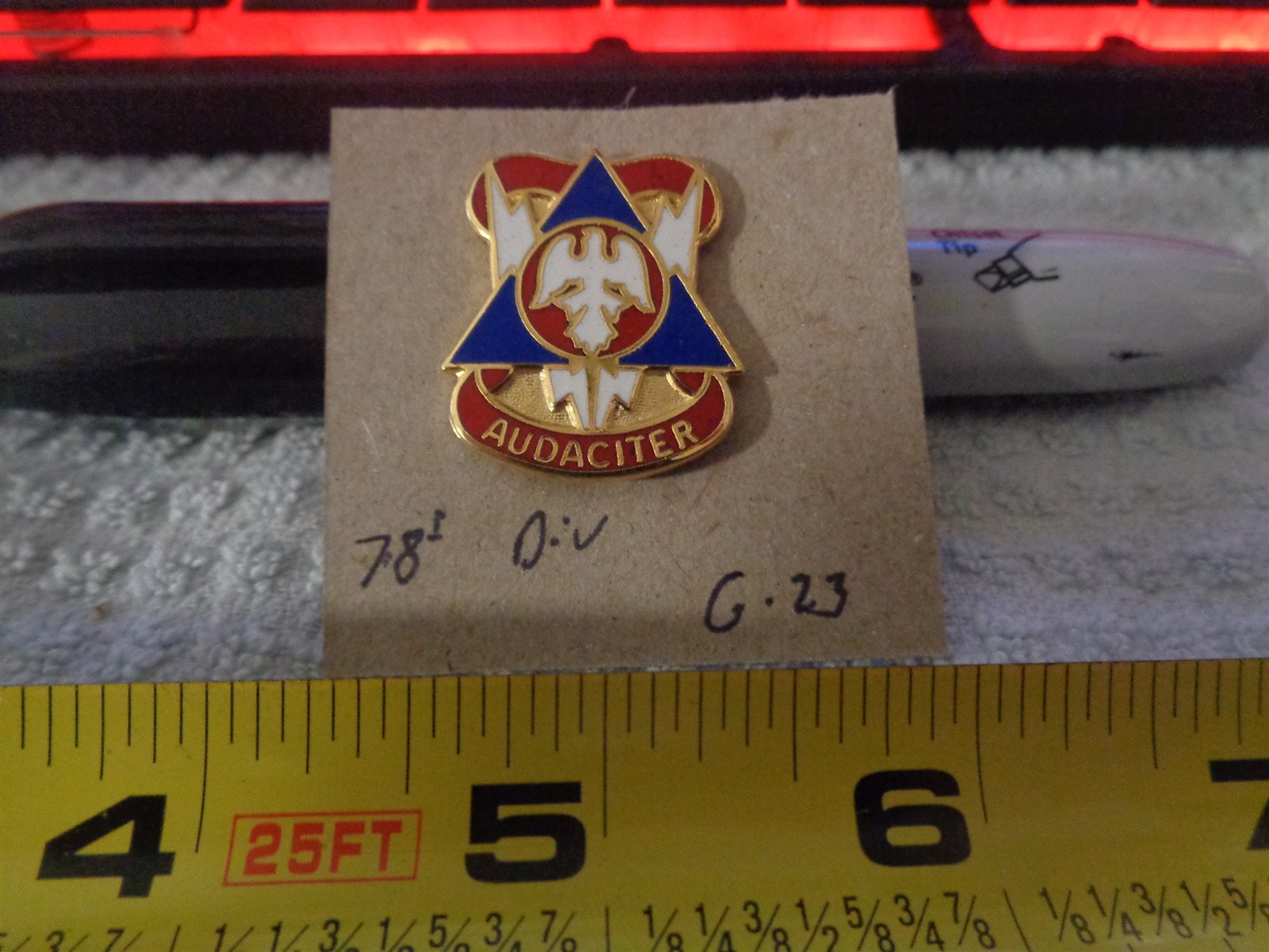 78th Division G-23 Unit Crest, DI, DUI (DRAW#96)