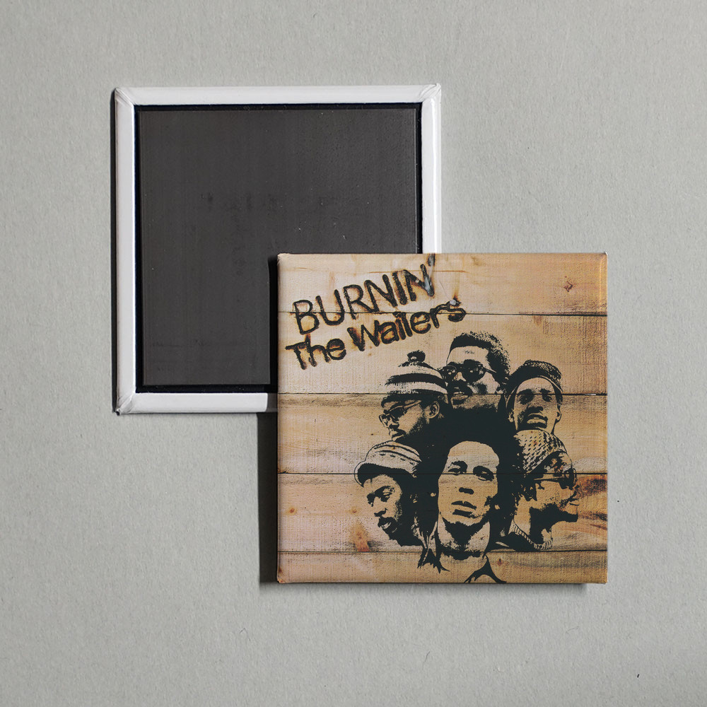 Bob Marley & The Wailers - Burnin Album Cover Locker Fridge Magnet