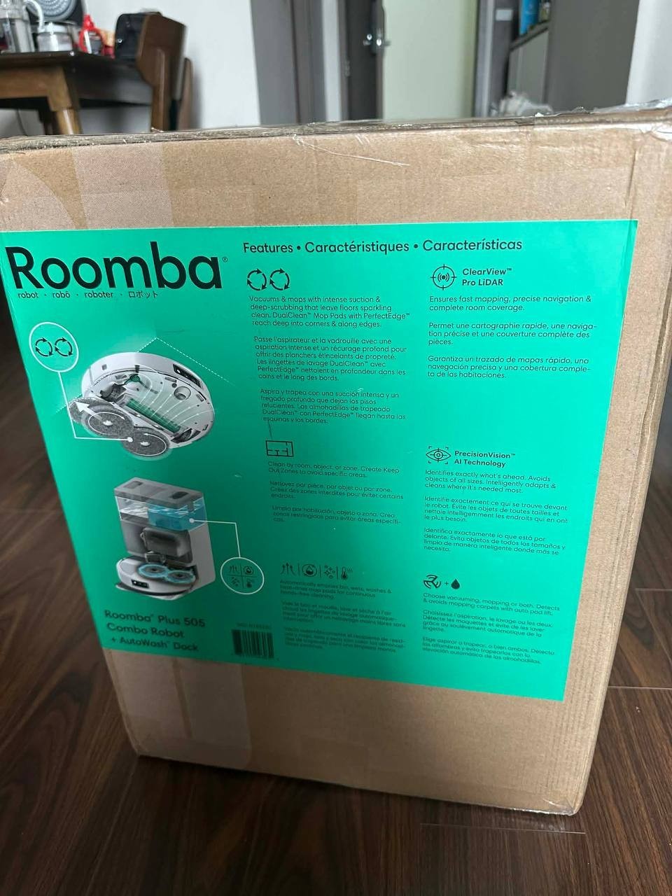 NEW iRobot Roomba Plus 505 Combo Vacuum & Mop w/ AutoWash Dock, 80x Suction!