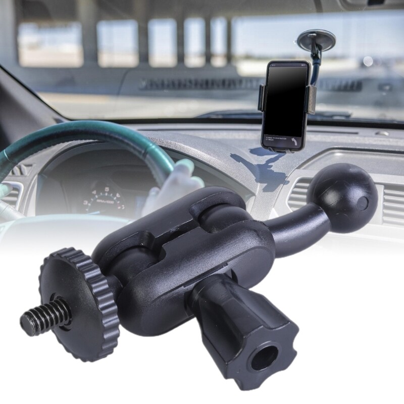 17mm Ball Head Bracket Adapter 1/4inch to 17mm Ball Adapter Phone Mount Adapter
