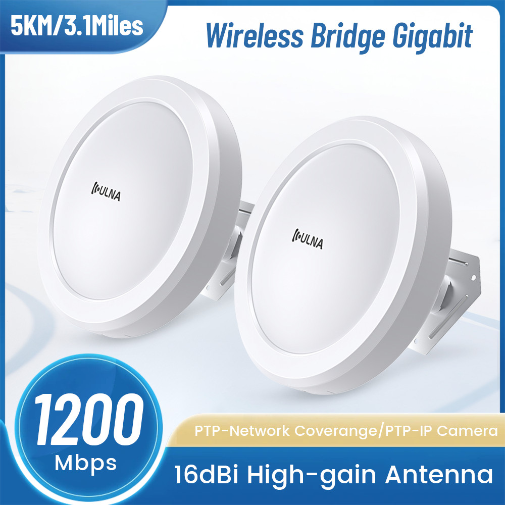 Point to Point Wireless Bridge for Starlink Gigabit WiFi Bridge 1Gbps 5KM Extend