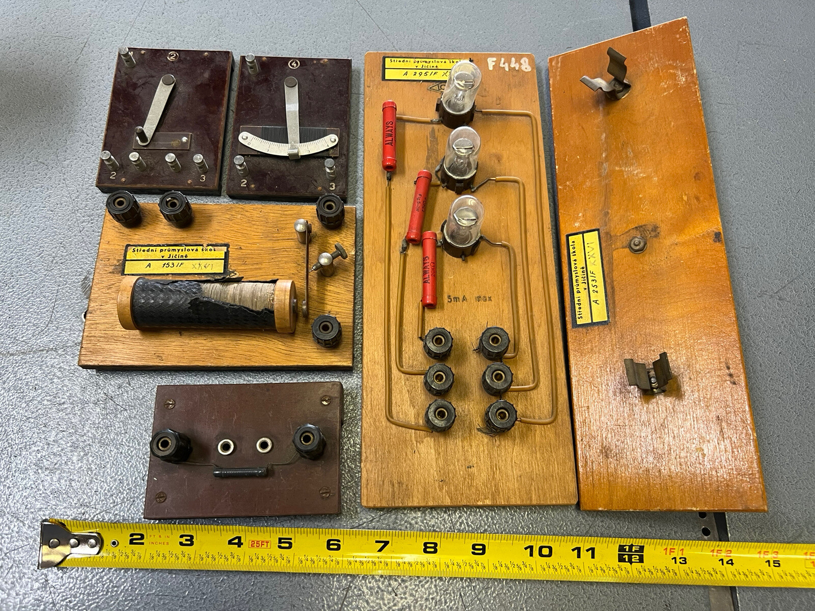 Lot #1 of Vintage Jicine Czechia Trade School Training Models - Electrician
