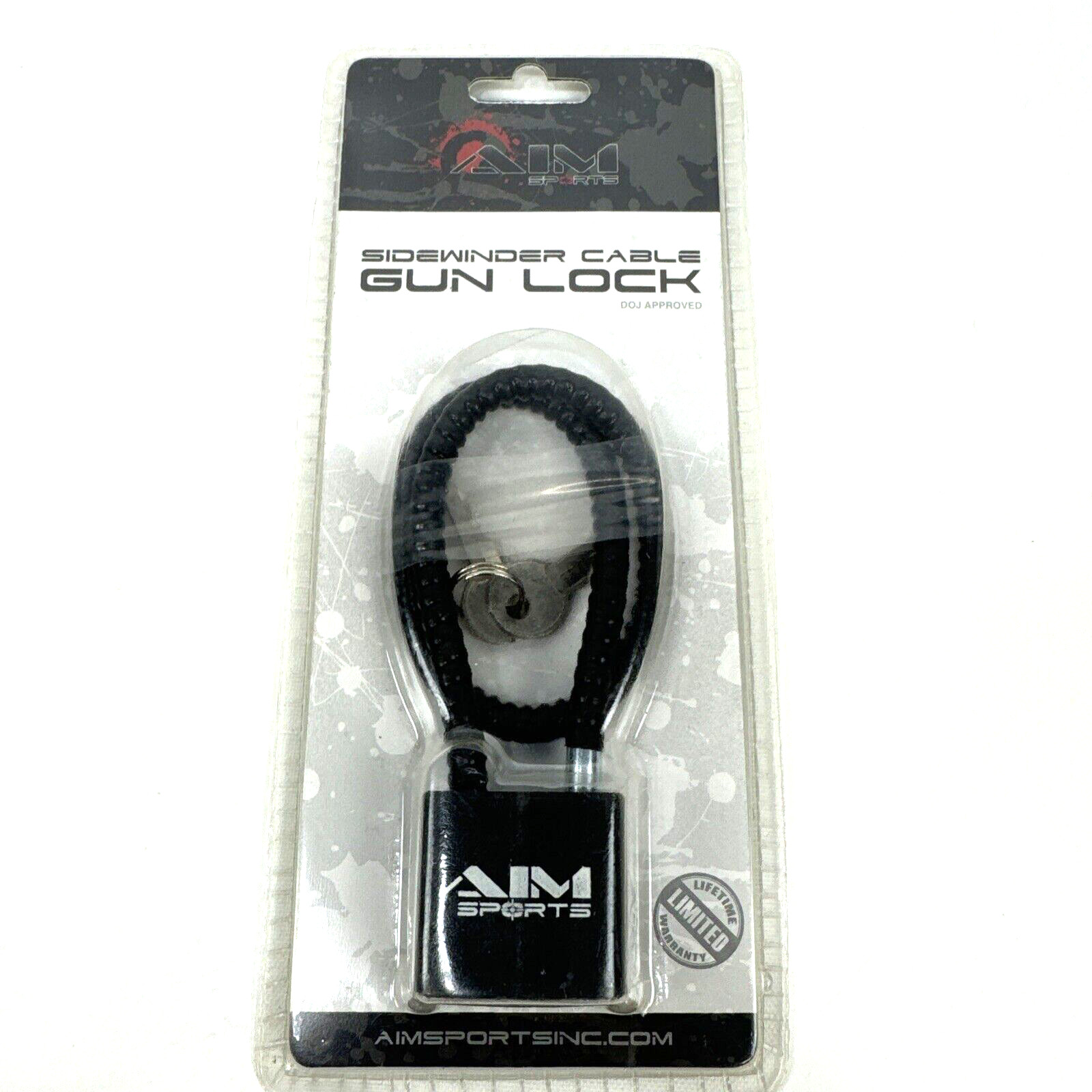 New Aim Sports Sidewinder Gun Lock Cable 15" DOJ Approved