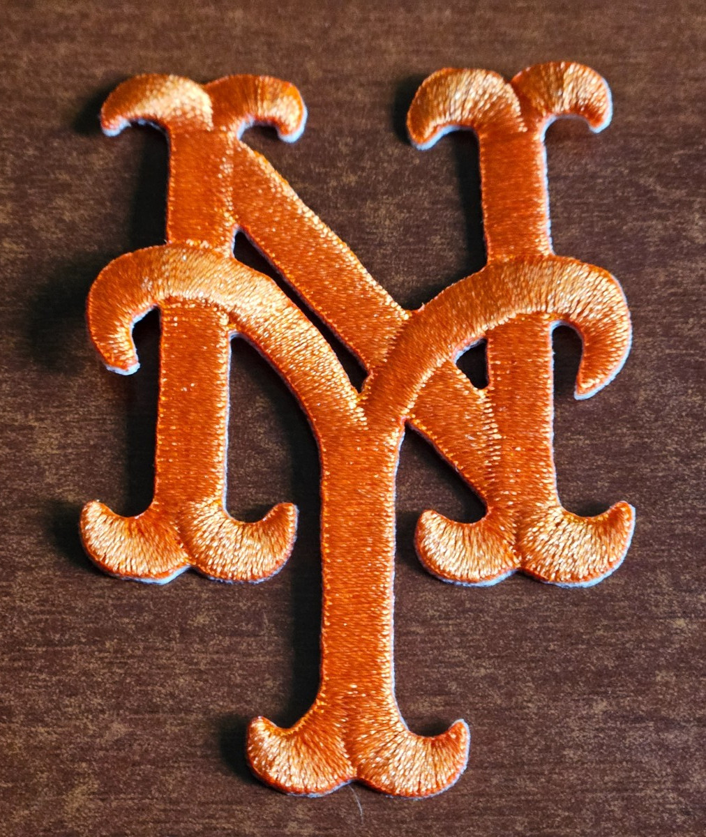 New York Mets 3”X2” High Quality Iron On Embroidered Patch FREE Shipping