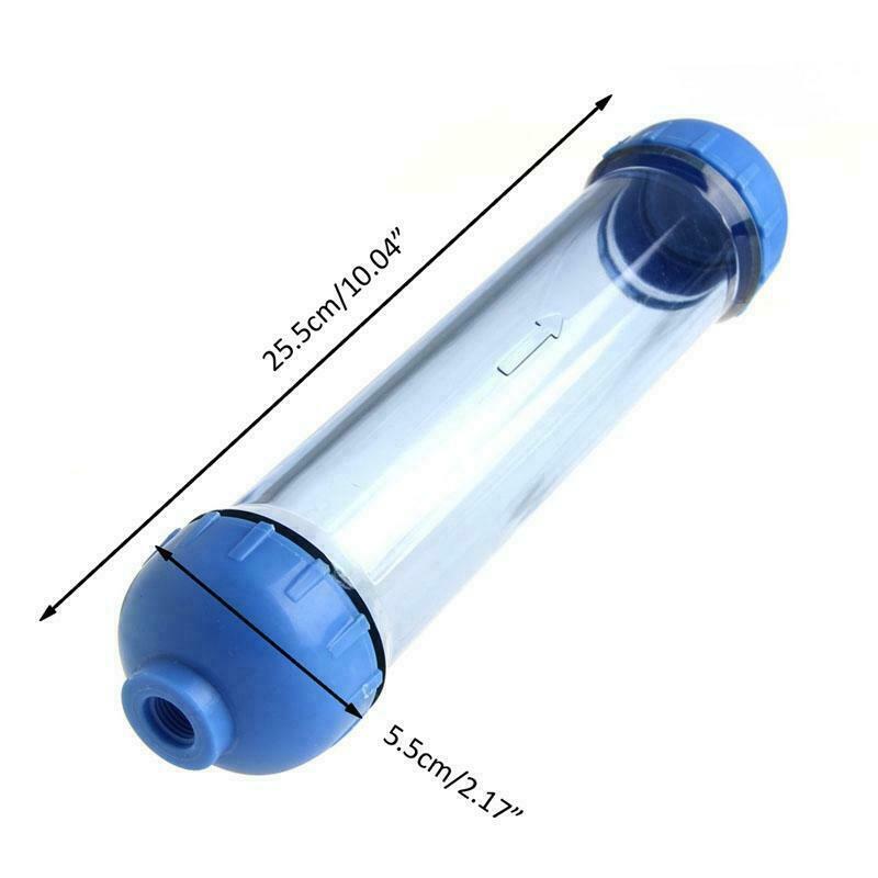 3X Water Filter Housing DIY Fill T33 Shell Filter Transparent Reverse Osmosis