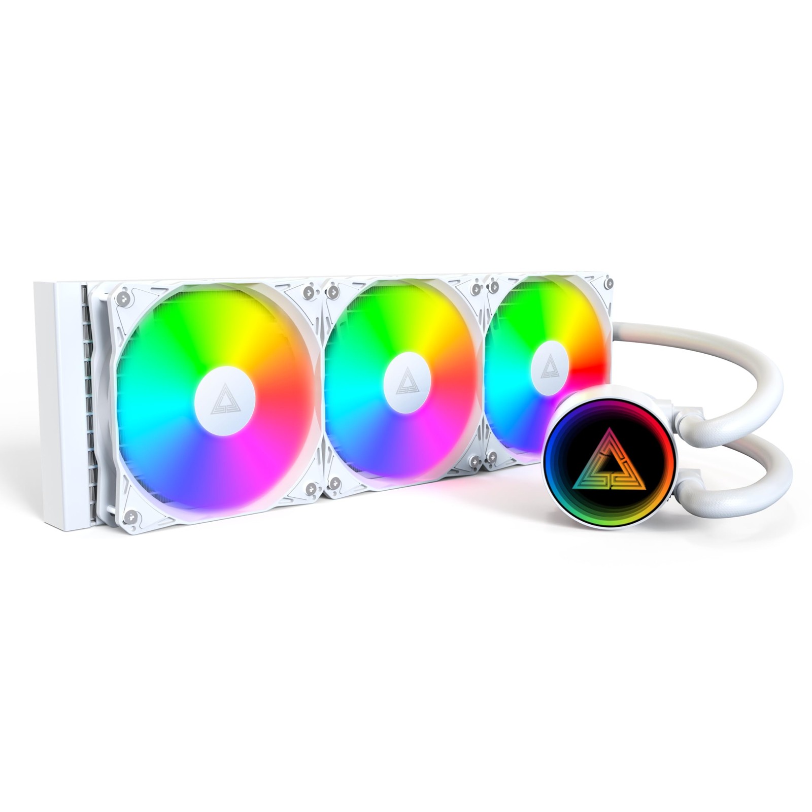 MONTECH LightFlow ARGB 360 CPU Liquid Cooler, 360mm AIO with Infinity Mirror Des