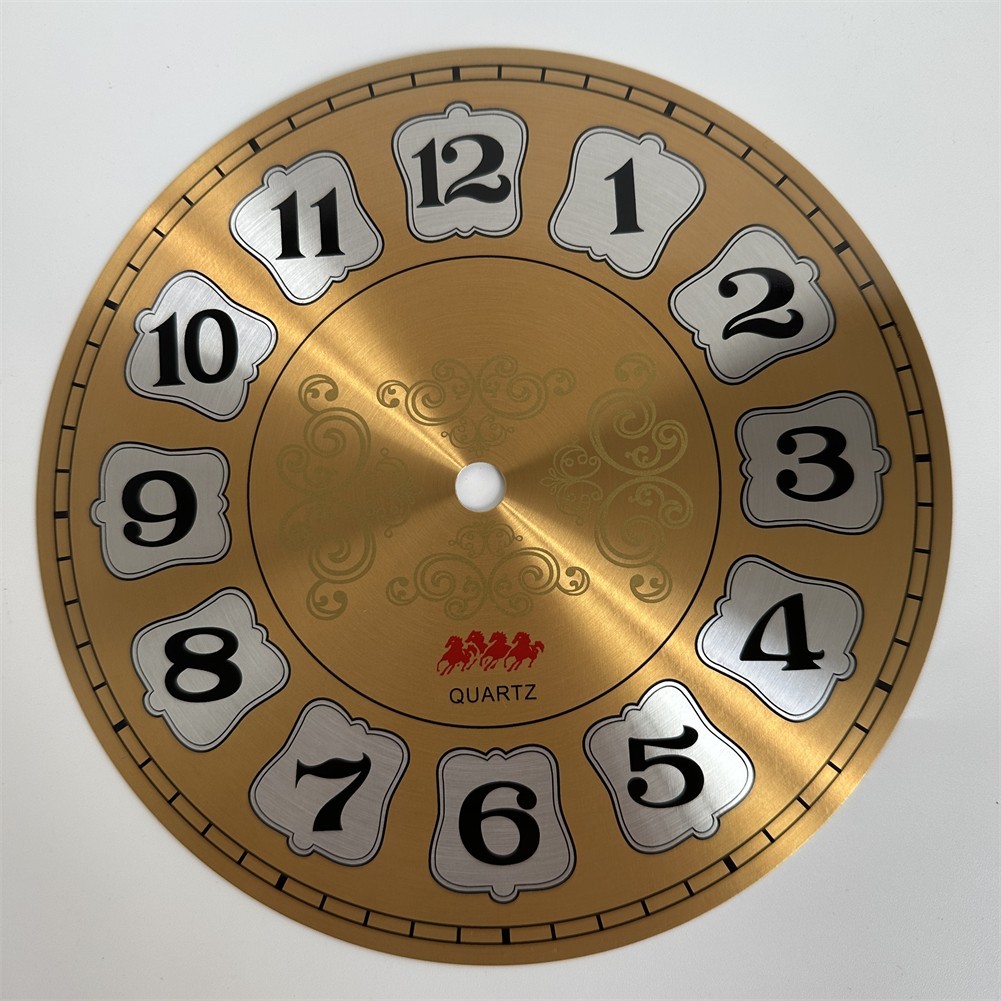 DIY Clock Face Aluminium Wall Clock Creative Application Elegant Design