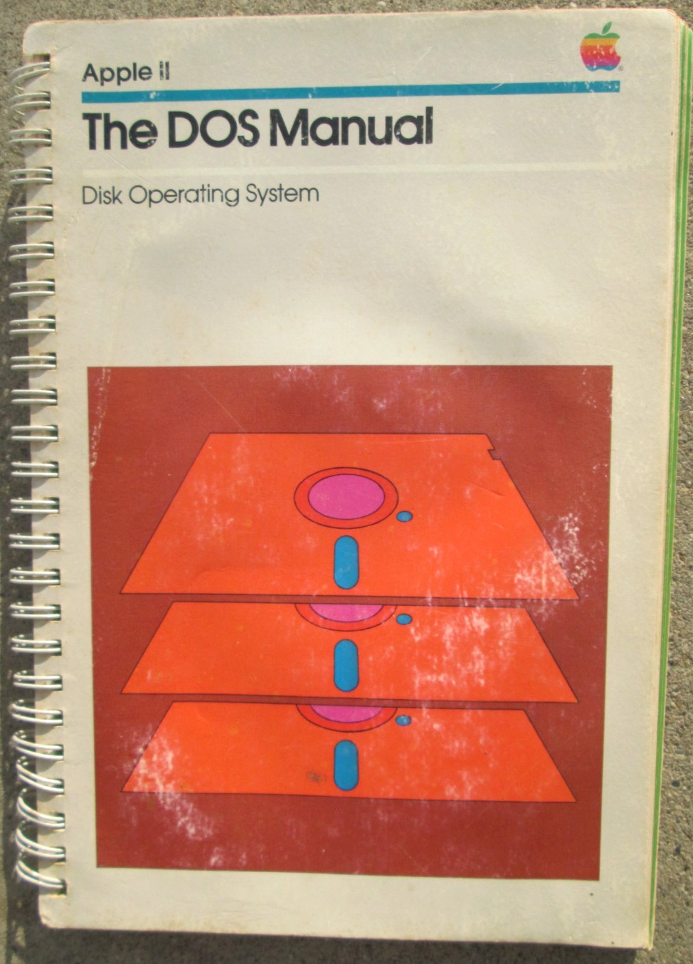 Apple II The DOS Manual Disc Operating System 1981 Spiral Bound Paperback PC