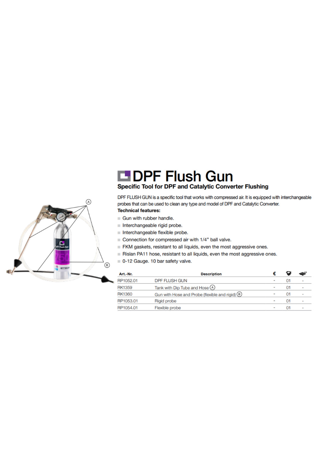 ERRECOM - DPF Cleaner Flush Gun