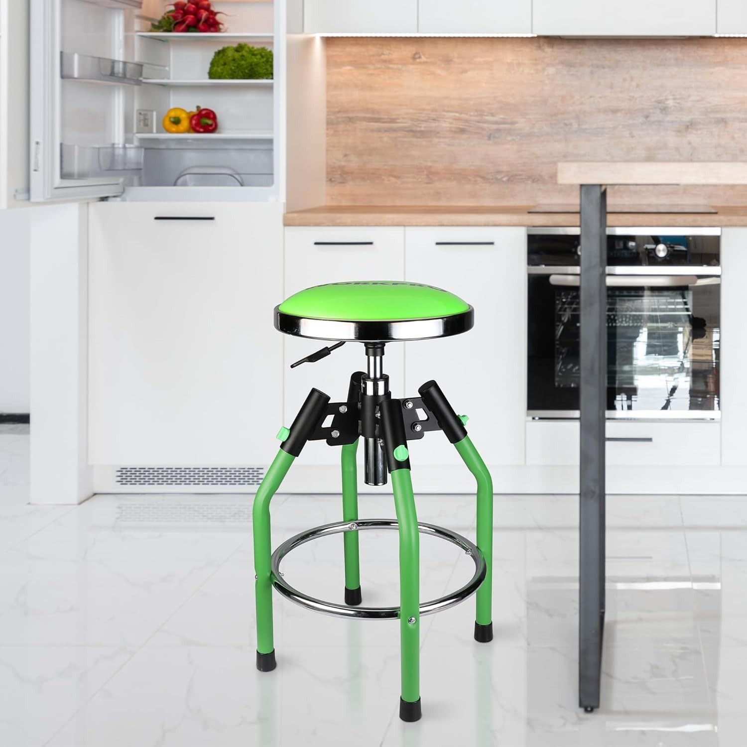 Steel Frame Hydraulic Stool for Workshop with Maximum Weight Capacity of 330 lbs