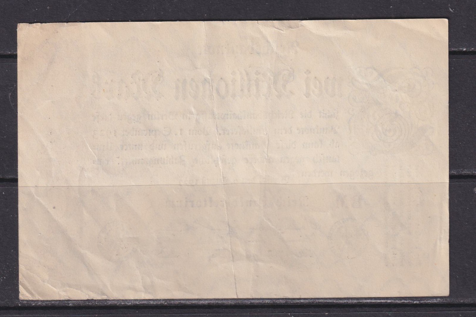 GERMANY - 1923 2 Million Marks Circulated Banknote (1)