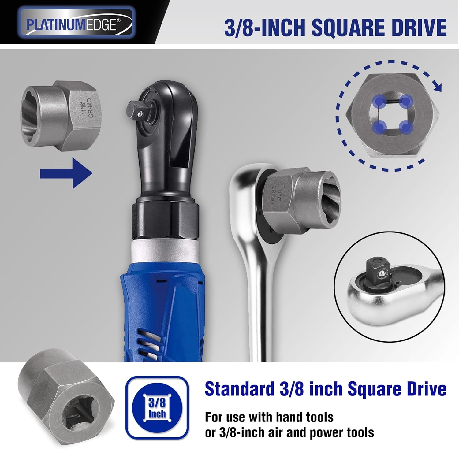 Professional Grade Bolt Extractor Set, Easy-Out Tool Kit