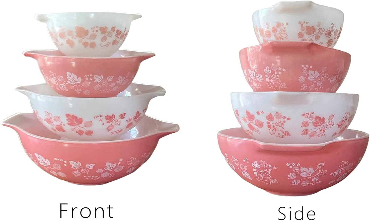 4Pcs Display Stands for Pyrex Mixed Cinderella Bowls, Stacker Stacking Rings New