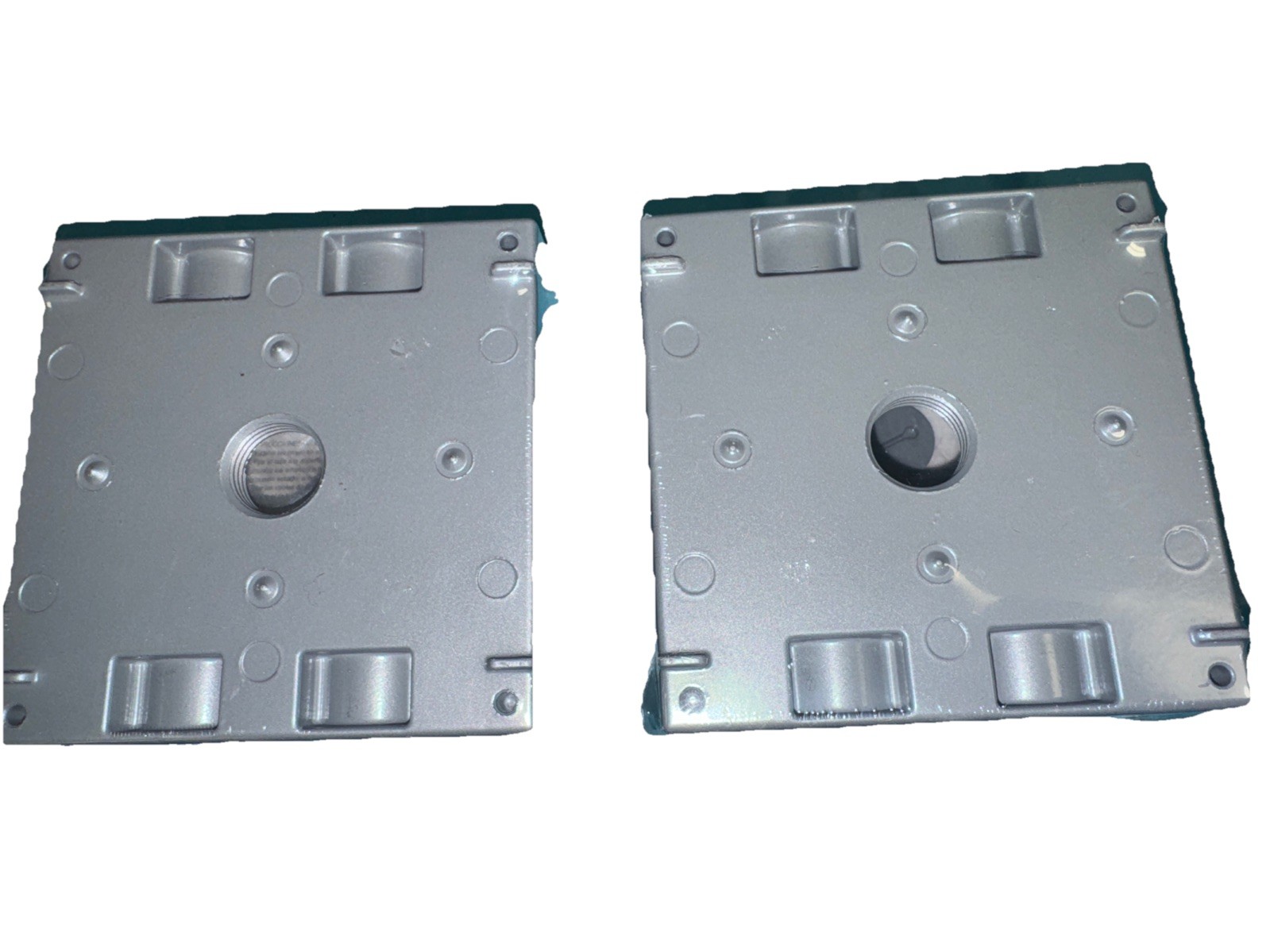 2 Pack Bell Outdoor 2-Gang Weatherproof Boxes 5337-0 Gray Aluminum 1/2