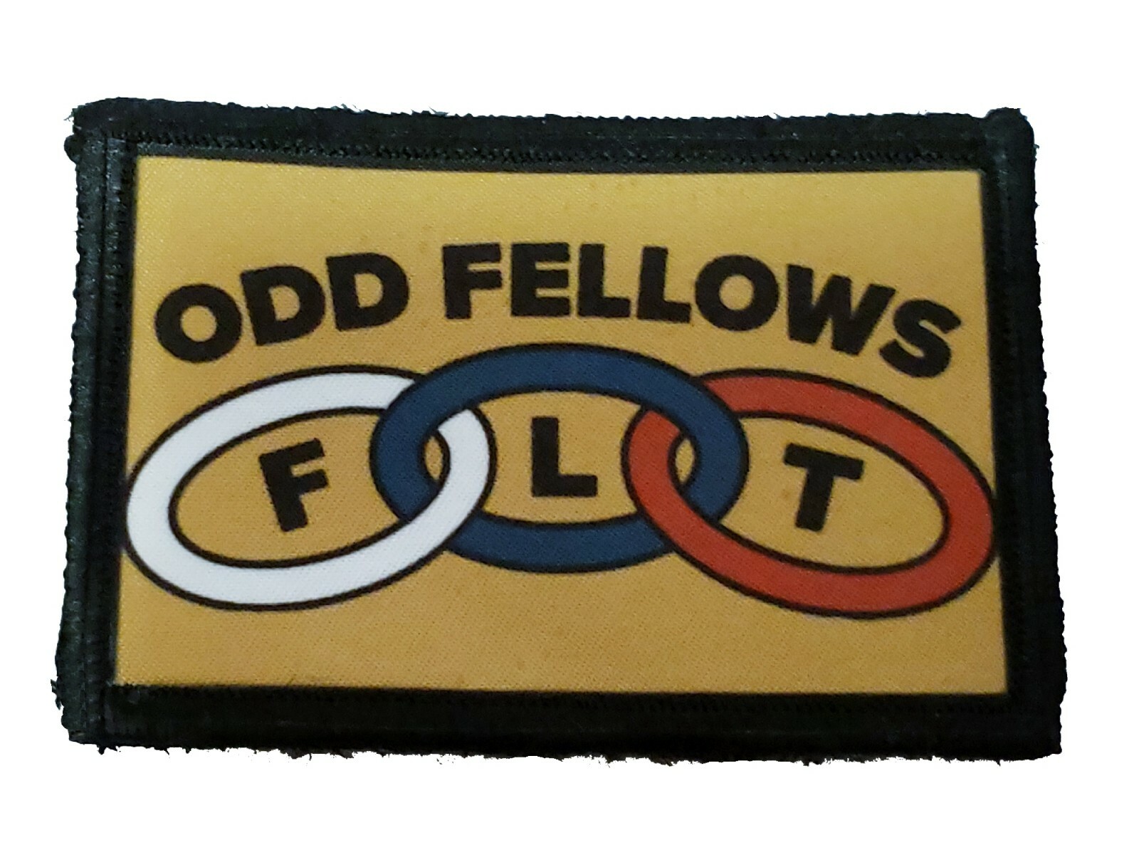 Order of Odd Fellows Morale Patch Tactical Army Military Flag USA Badge Hook