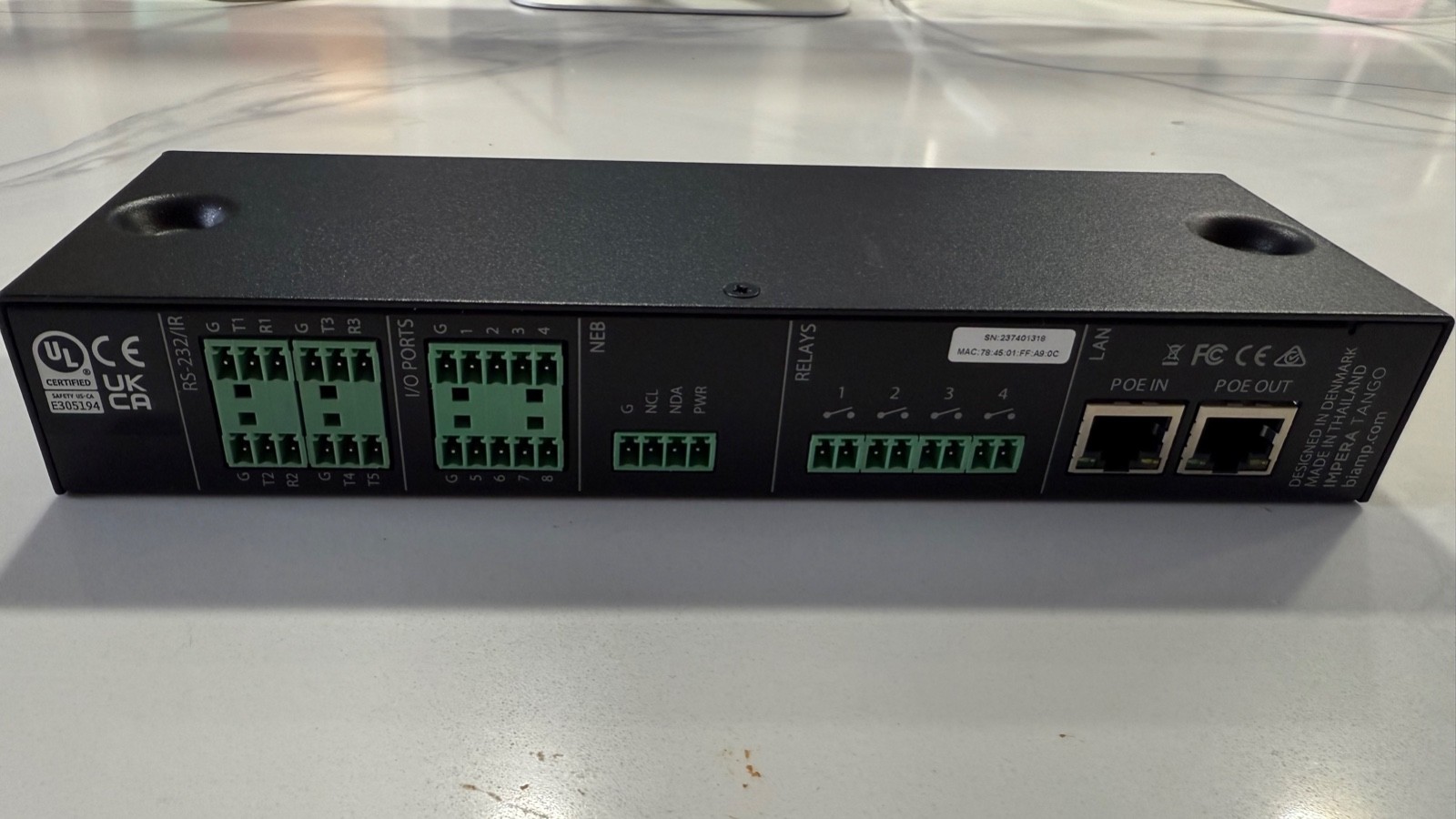 Biamp Tango Networked Control Processor