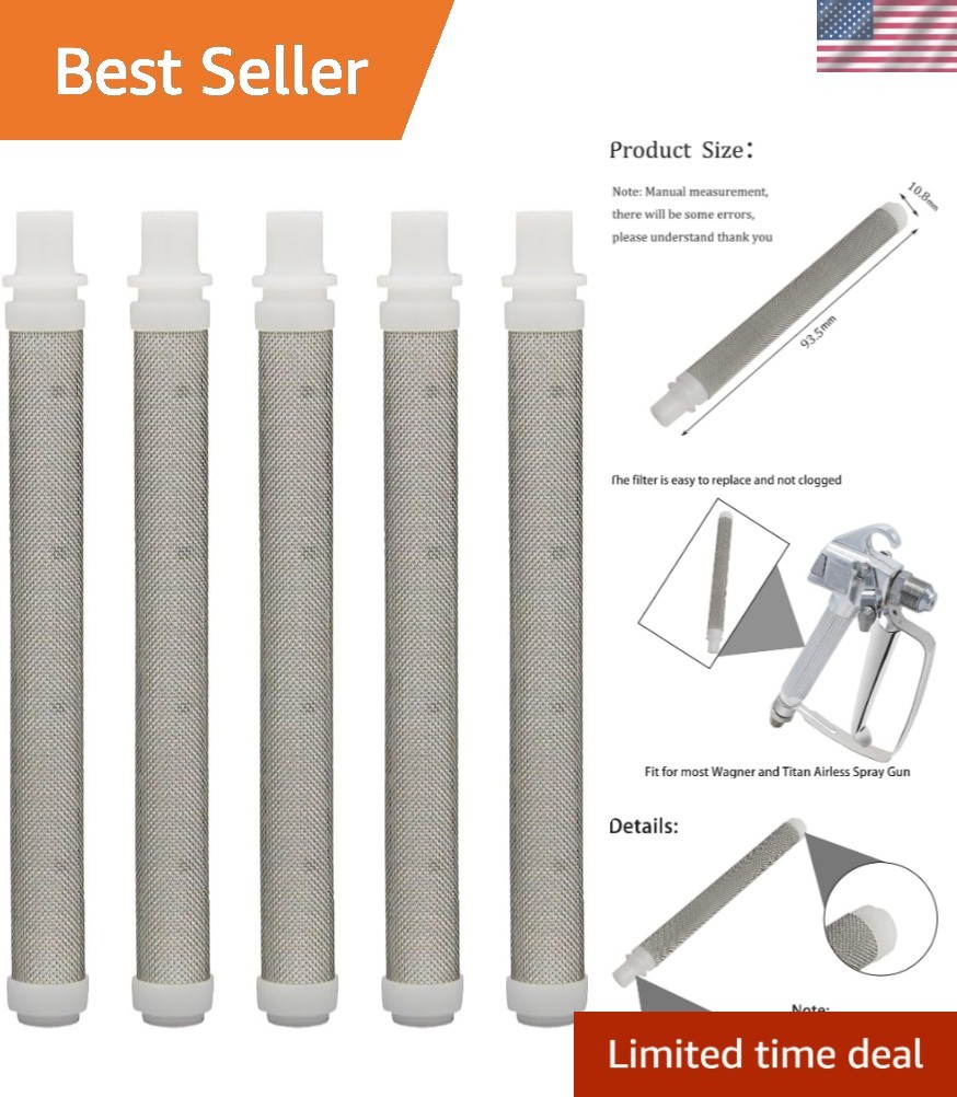 Durable 50 Mesh Airless Spray Gun Filters – Perfect for Wagner & Titan Sprayers