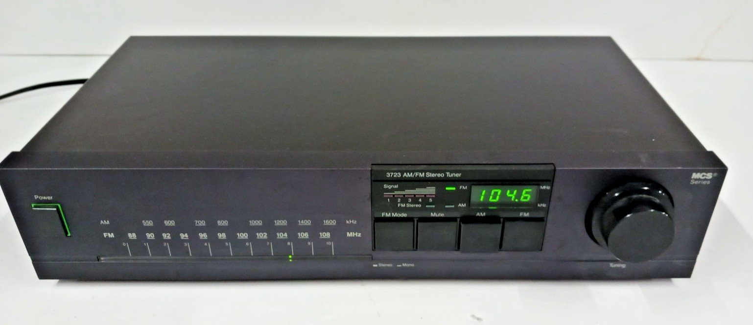 Vintage MCS Series 3723 AM/FM Stereo Tuner Tested Working