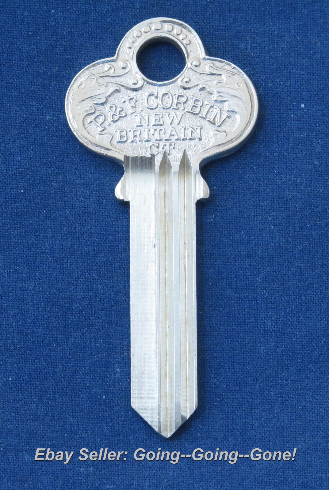 RARE! ORIGINAL P&F CORBIN #63 1/4 KEY BLANK CO36 1001EG 100 YEARS OLD NOS 6 PIN