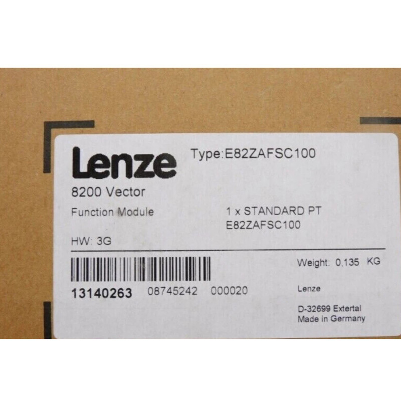 1PCS NEW LENZE E82ZAFSC100 Function Module Inverter 8200 Vector E82ZAFSC100