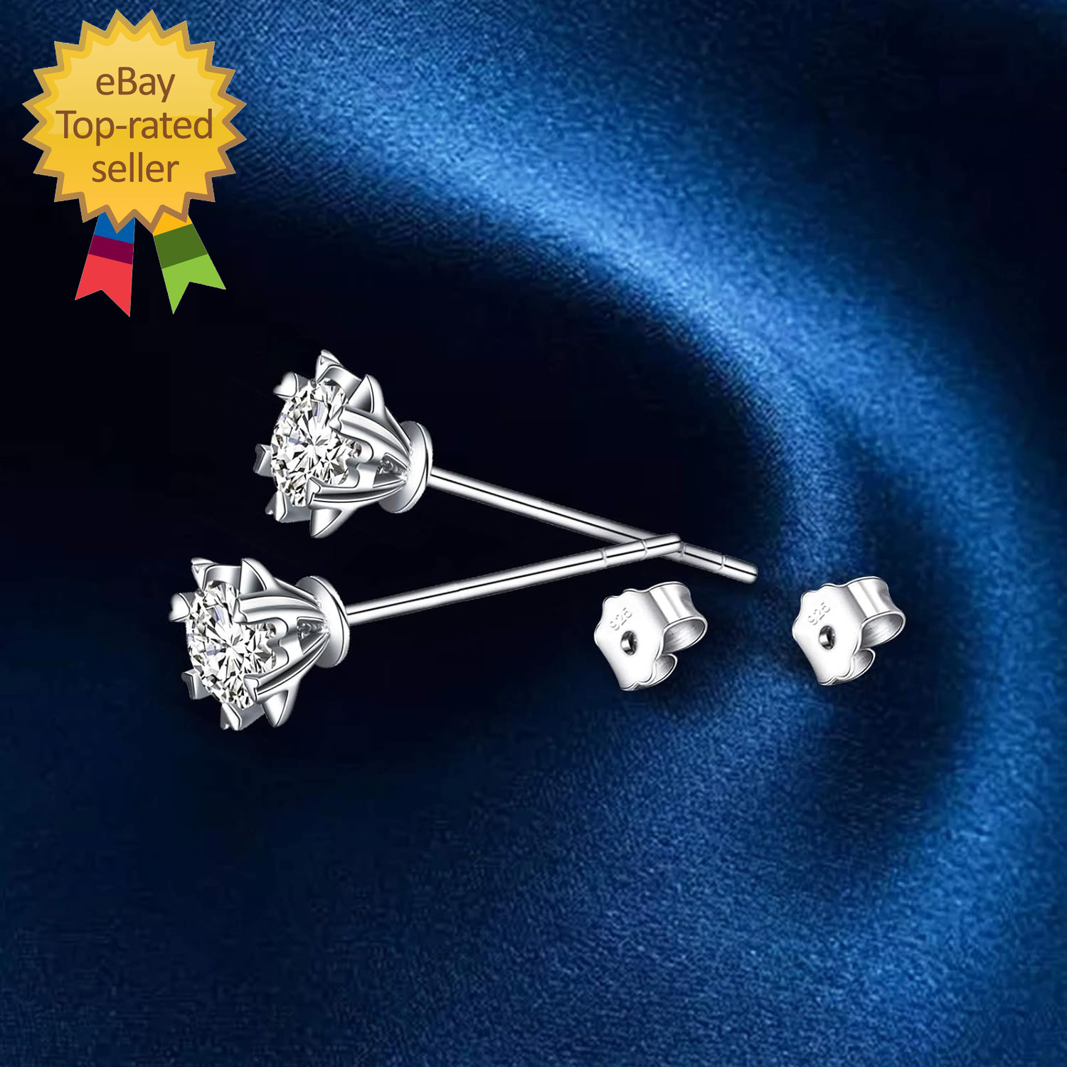 30Pcs/15 Pairs Hypoallergenic Earring Backs Replacement Plated Silver Secure Ear