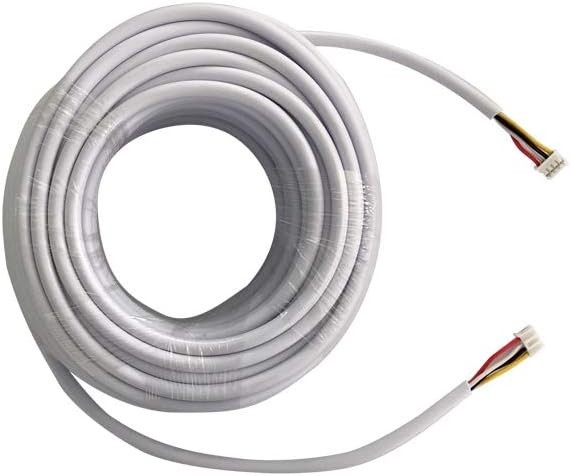TMEZON 15M/50FT RVV4 4 core Cable/4 core Wire for Video intercom Color Video